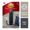 Command Double Hook Large Matte Black (1.8kg)