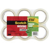 Scotch 3500-6-AU Tough Grip Moving Packaging Tape 48mm x 50m Clear Pack of 6