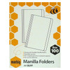 Marbig Manilla Folder A4 Buff Box of 100 Carton of 5