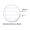 Protext NB5021 Exercise Book 225 x 175mm 64 Page 8mm Ruled with Margin Butterfly – Pack of 10