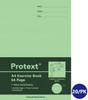 Protext Exercise Book A4 64 Page 14mm Solid Ruled Gecko Pack of 20