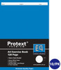 Protext Premium PP64621 A4 Exercise Book 128 Page 8mm Ruled with Margin E4 Dark Blue – Pack of 10