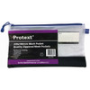 Protext Mesh Pouch 330 x 180mm with Note Card Holder Assorted Zipper Pack of 20
