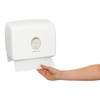 Multifold Hand Towel Dispenser Small White Kimberly Clark Aquarius