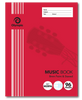 Olympic Music Book 96 Pages 8mm Feint and Staved 225 x 175mm Pack of 10
