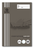Olympic NSW Student Notebook Single Ruled 10mm Dark Grey 250 x 175mm Box of 20