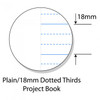 Writer Premium Project Book A4 48 Page Plain Plus 18mm Dotted Thirds with Margin Sun Pack 20