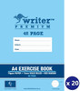 Writer Premium EB6536 Exercise Book A4 48pg 11mm Solid Ruled with Margin (Ice Cream) - Pack 20 | It's A Mega Thing