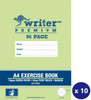 Writer Premium EB6557 Exercise Book A4 96 Page Green with Margin (Dragon) - Pack 10 | It's A Mega Thing