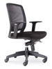 Rapidline Medium Mesh Back Hartley Task Chair Black Fabric