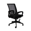 Rapidline Chair Vesta Mesh Back Black Fabric with Arms