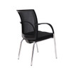 Rapidline WMV Mesh Back Visitor Chair with Arms Black
