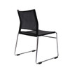 Rapidline PMV Black Stackable Mesh Back Visitor Chair
