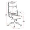 Rapidline CL820 Executive Chair Extra Large High Back Black PU