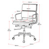 Rapidline PU900M Executive Chair Black PU Medium Back