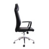 Rapidline CL3000H Black PU High Back Slimline Executive Chair