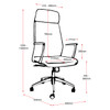Rapidline CL3000H Executive Chair High Back Slimline Black PU