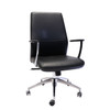Rapidline CL3000M Executive Slimline Chair Medium Back Black PU