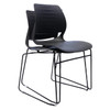 Rapidline Black Vivid Sled Base Visitor Chair