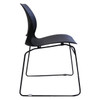 Rapidline Visitor Chair Sled Base Black Vivid