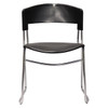 Rapidline Zola PVC Visitor Chair Sled Base Black