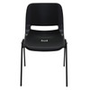 Rapidline P100 Stackable Heavy Duty Visitor Chair Black