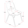 Rapidline P100 Heavy Duty Visitor Chair Black Stackable
