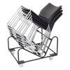 Rapidline Black Z Chair Trolley Stacking