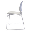Rapidline Visitor Chair Sled Base White Vivid