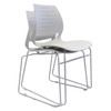 Rapidline White Vivid Sled Base Visitor Chair