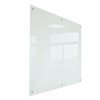 Rapidline Glass Writing Board with Chrome Fittings 1200 x 15 x 900mm