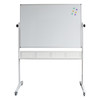 Rapidline Porcelain Mobile Whiteboard 1200 x 15 x 900mm Aluminium Frame