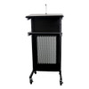 Rapidline Black Heavy Duty 445 x 450 x 1200mm Lectern