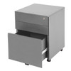 Rapidline Precious Silver Go Steel Mobile Pedestal 3 Drawer