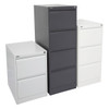 Rapidline Go Vertical Filing Cabinet 4 Drawer Black Ripple 460 x 620 x 1321mm