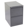 Rapidline Go Vertical Filing Cabinet 2 Drawer 460 x 620 x 705mm Graphite Ripple