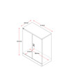Rapidline #GCA10 GR GO Heavy Duty Counter High Stationery Cupboard - Assembled Graphite Ripple - rapidline drawer, rapidline selves, rapidline bookcase, rapidline pedestal | It's A Mega Thing