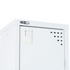 Rapidline Go 1 Door Steel Locker Silver Grey 380 x 455 x 1830mm