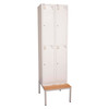 Rapidline Seat and Stand Light Oak / Silver Grey for Go 2 Lockers 305mm