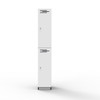 Rapidline 2 Door Melamine Locker Rapid Infinity Natural White / Black