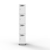 Rapidline 4 Door Melamine Locker Rapid Infinity Natural White / Black