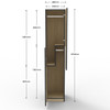 Rapidline Step Door Melamine Locker Rapid Infinity Natural Oak / Black