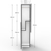 Rapidline Step Door Melamine Locker Rapid Infinity Natural White / Black