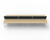 Rapidline 6 Person Workstation Deluxe Infinity Back to Back Profile Leg 1200 x 750mm with Screen Natural Oak / White Satin