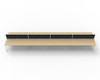 Rapidline 8 Person Workstation Deluxe Infinity Back to Back Profile Leg 1200 x 750mm with Screen Natural Oak / White Satin