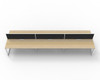 Rapidline Workstation Deluxe Infinity Back to Back 6 Person Loop Leg 1800 x 750mm with Screen Natural Oak / White Satin