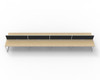 Rapidline 8 Person Workstation Deluxe Infinity Back to Back Loop Leg 1800 x 750mm with Screen Natural Oak / White Satin