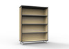 Rapidline Rapid Infinity Bookcase 900 x 315 x 1200mm Natural Oak / Black