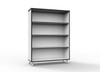 Rapidline Rapid Infinity Bookcase 900 x 315 x 1200mm Natural White / Black