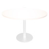 Rapidline Estilo Round Table Flat Disc Base 1200mm Diameter Natural White / White